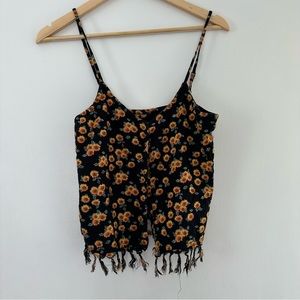 eyelet sunflower tank